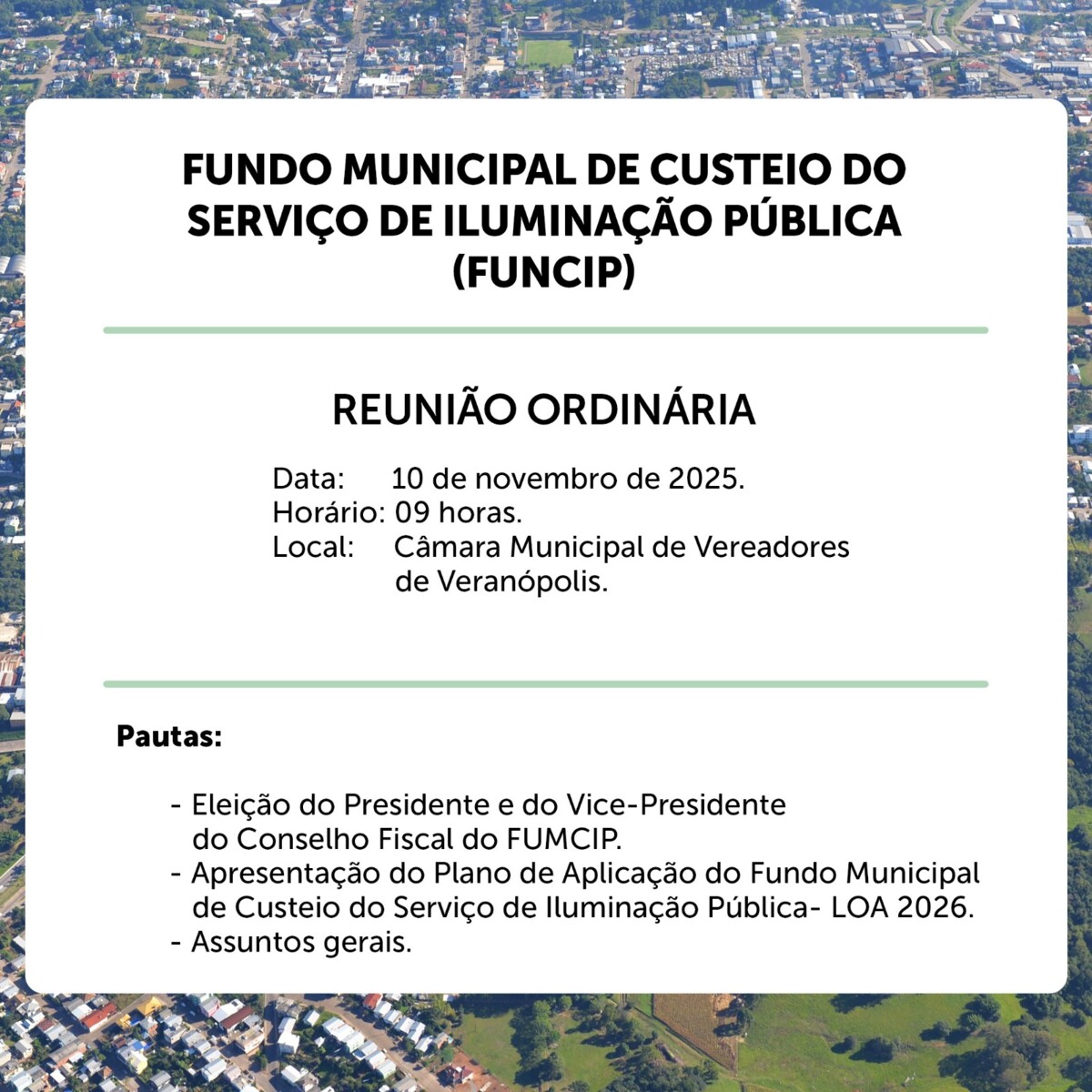 reuniao-ordinaria-do-fundo-municipal-de-custeio-do-servico-de-iluminacao-publica-funcip