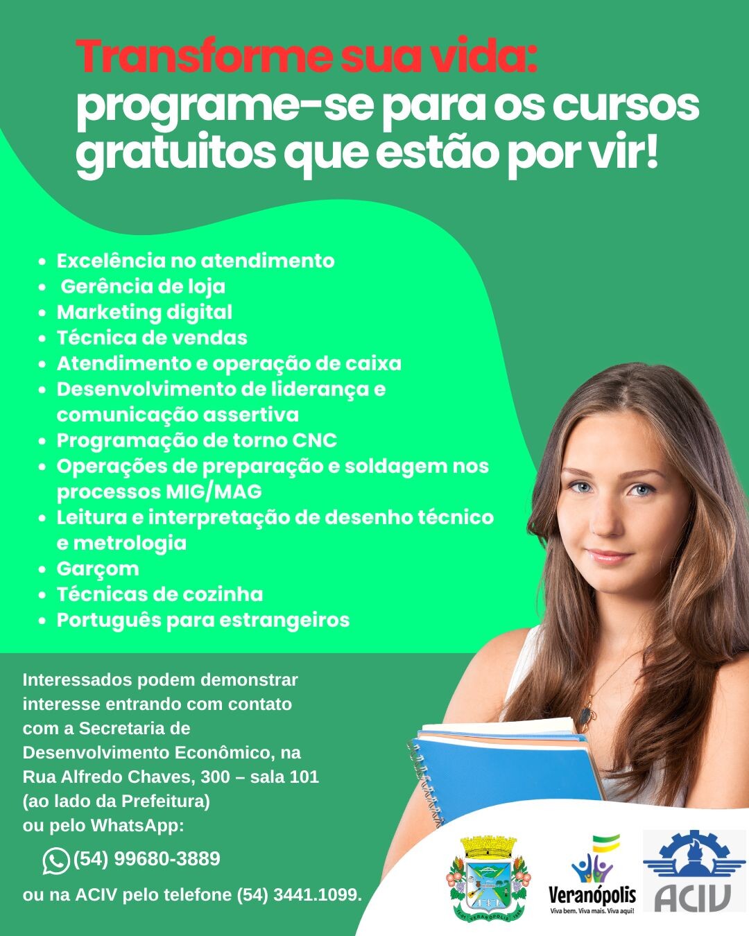 veranenses-terao-varias-oportunidades-de-qualificacao