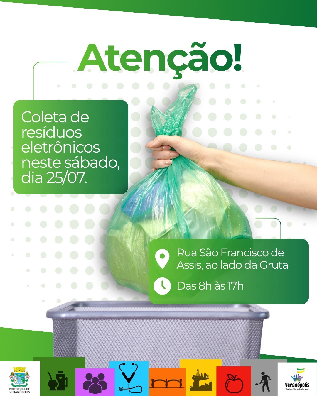 neste-sabado-tem-coleta-de-residuos-eletronicos-em-veranopolis
